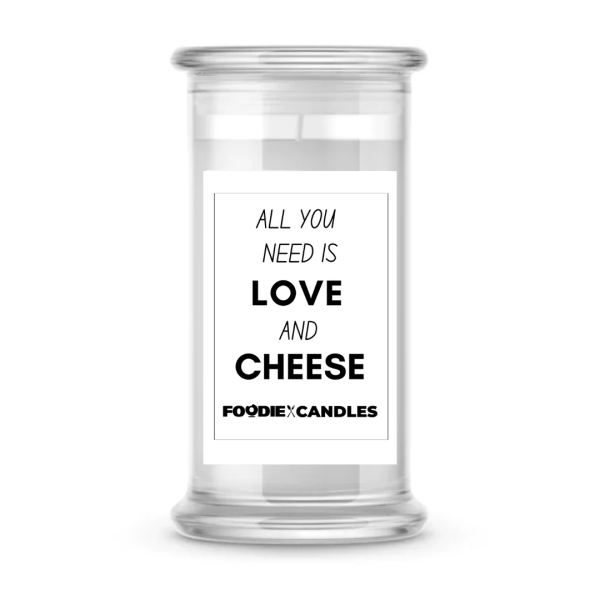 All You need is Love and Cheese | Foodie Candles Online Hot Sale