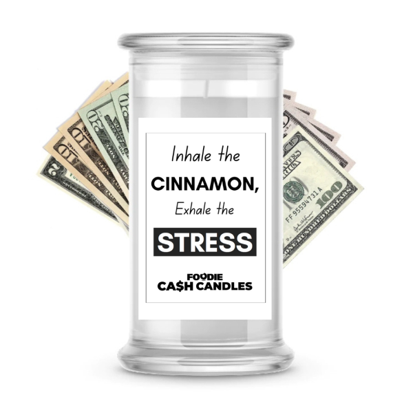 Inhale the cinnamon, exhale the stress | Foodie Cash Candles For Cheap